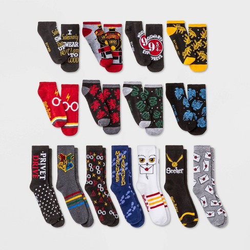 Women's Harry Potter Hedwig 15 Days of Socks Advent Calendar - Assorted Colors 4-10 - image 1 of 4
