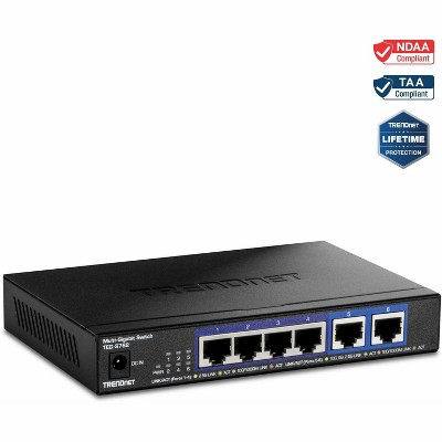 TRENDnet 6-Port 10G Switch, High-Speed Network Performance, Model TEG-S762