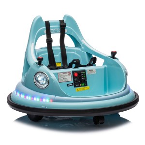 Whisen Kids' Ride-On Bumper Car with Safety Harness and 360-Degree Rotation - 1 of 4