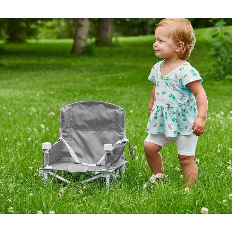 Regalo My Chair Portable Feeding Booster Seat - Gray, 3 of 7