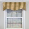 RLF Home 100% Cotton Cherry Plaid Cornice  Fully lined Windows Rod Pocket Valance 50" x 17"  Green - 2 of 4