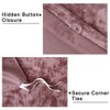 Velvet Duvet Cover Set, 3 Piece Luxury Soft Velvet Bedding Duvet Cover Set - 4 of 4