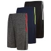 Men's Athletic Shorts with Pockets Quick Dry Fit Moisture Wicking Gym Workout Shorts for Men for Basketball, Running, Pack of 3 - 2 of 4