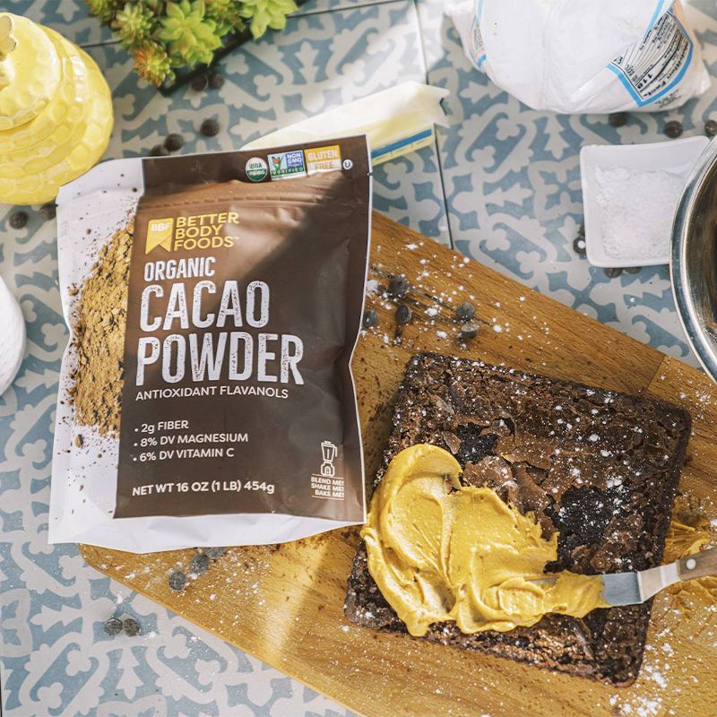BetterBody Foods Organic Cacao Powder - 16oz, 4 of 9