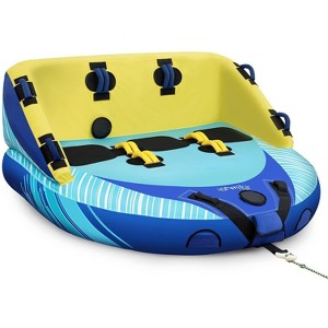 EVAJOY 3-Person Towable Inflatable Tube for Boating for 1-3 Rider - 1 of 4
