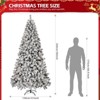Karl Home Pre-lit Snow Flocked Christmas Tree - 3 of 3
