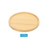 Unique Bargains Home Indoor Bamboo Round Planter Saucer Flower Drip Plant Trays Natural Color - 3 of 4