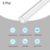 Unique Bargains Lamp Lantern Water Cooling System Acrylic Rigid Round Tubes 2 Pcs 10" - 3 of 4
