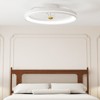 Tangkula 3000-6500K Dimmable Modern Flush Mount LED Fan Light w/ 3 Color Temperature - 2 of 4