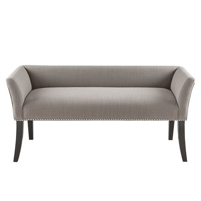 NicBex Modern 49.5" Bedroom Bench Accent Stools with Backrests and Nailhead Trims for Bedroom and Entryway
