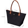 Shoulder Tote Bag for Women, Nylon Top-Handle Purse, Foldable Weekend Hobo Handbag - 3 of 4