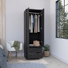 Depot E-Shop Armoire 70"H with 2-Drawers and 2-Doors - 3 of 4