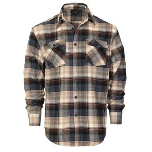 Gioberti Men's 100% Cotton Brushed Flannel Shirt - 1 of 4