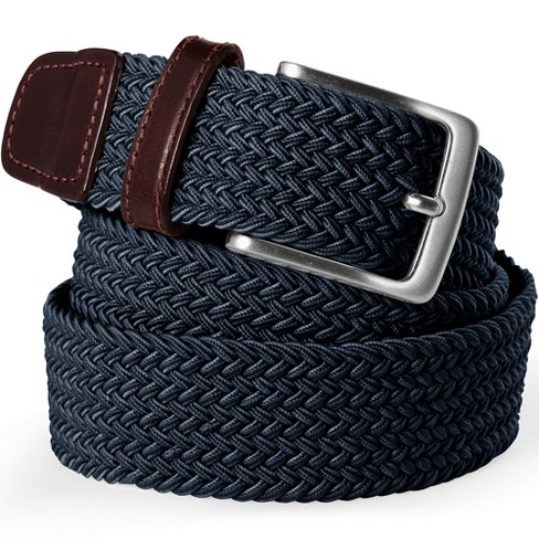 Women's Braided Stretch Belt - Navy/Blue