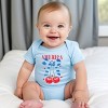 The Juniper Shop Coquette America Cherries Baby Short Sleeve Bodysuit - 3 of 4