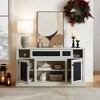 Bella Depot TV and Media Console with Open and Closed Storage Space and Sliding Door - 2 of 4