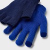 Kids' Solid Gloves - Cat & Jack™ Blue - image 3 of 3