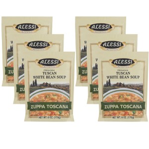 Alessi Tuscan White Bean Soup - Case of 6/6 oz - 1 of 4