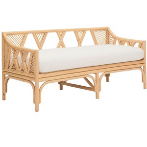 TOV Furniture Jayla Rattan Bench in Natural - 1 of 4