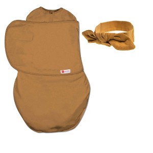 embe Newborn Swaddle Wrap and Bow Headband Set (0-3 months) - 1 of 2