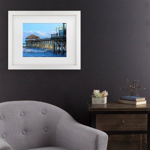 Trademark Fine Art Mich Catanzaro Cocoa Beach Pier Matted Framed Art - 1 of 4