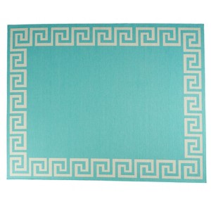 GDFStudio Thompson Indoor/Outdoor Meander Area Rug - 1 of 4