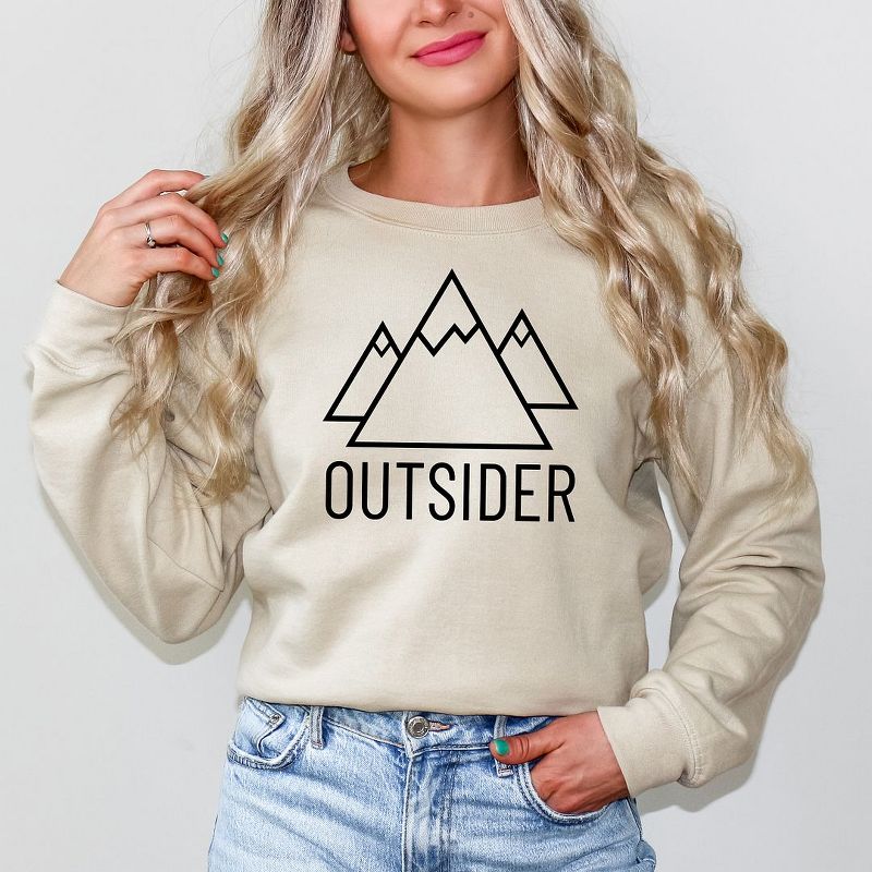 Simply Sage Market Women's Graphic Sweatshirt Outsider Mountains, 3 of 5