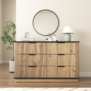 Modern Multi-functional MDF Sideboard Cabinet for Living Room, Dining Room, Bedroom, Terrace - 1 of 4