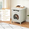 coucheta Large Storage Cat House, Hide Litter Tray with Single Door - 4 of 4