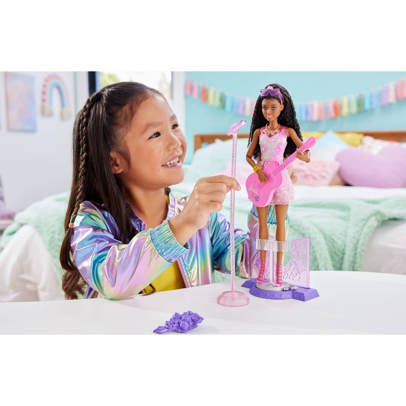 Barbie 65th Anniversary Careers Pop Star Doll &#38; 10 Accessories Including Stage with Movement Feature, 3 of 8