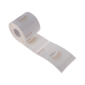 Unique Bargains Christmas Stickers for Ceramic Glass Metal Paper Plastic Peel Light Gray Blue 1Pcs - 1 of 4