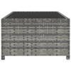 vidaXL Sun Loungers 2 pcs with Table Poly Rattan Gray - 4 of 4