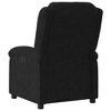 vidaXL Black Velvet Massage Recliner Chair for Elderly - Manual Reclining Lounger with Side Pocket and 6-Point Vibration, No Heating, Plush Seating - 4 of 4