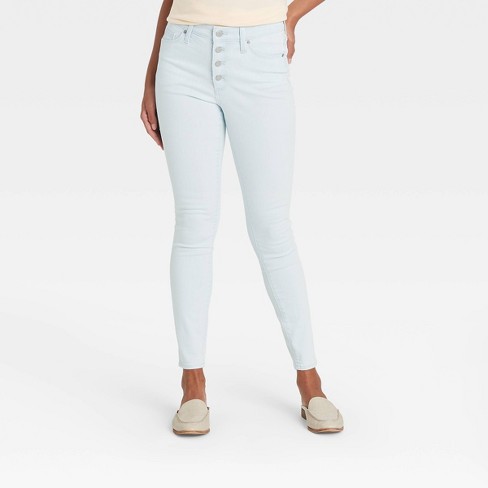 Women S High Rise Skinny Jeans Universal Thread Super Light Blue 00 Target