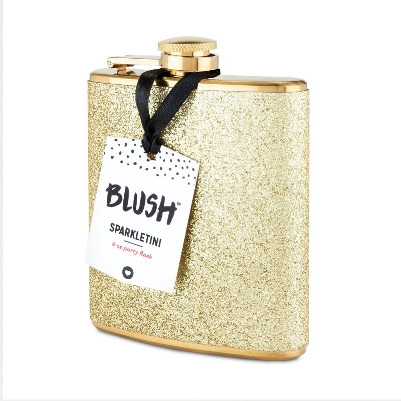 Sparkletini Stainless Steel Gold Flask by Blush, 3 of 8