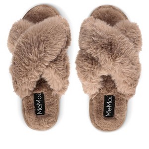 Memoi Women's Beverly Faux Fur Memory Foam Plush Slipper - 1 of 3