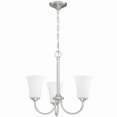 Craftmade Lighting Gwyneth 3 - Light Chandelier in  Brushed Polished Nickel