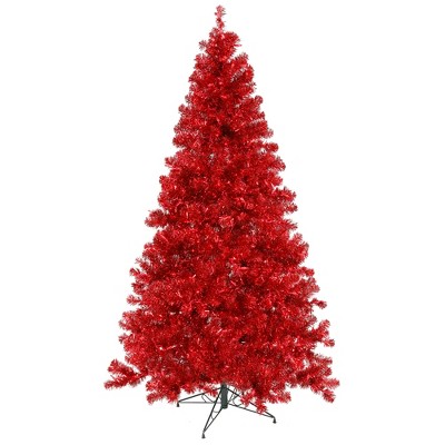 red artificial tree