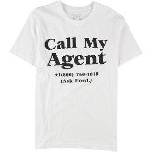 Elevenparis Mens Call My Agent Graphic T-Shirt - 1 of 2