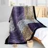Slickblue Animal Print Patchwork Throw Blanket, 61x86.6 inches, Multiple Design Options, Soft & Warm, Machine Washable - 2 of 3