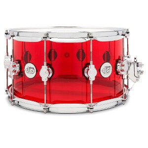 DW Design Series Acrylic Ruby Snare Drum - 1 of 4