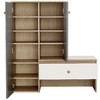Lyngins Extendable Rotating Storage Cabinet, 2-Tone Buffet Sideboard Cabinet with Drawer & Flip Doors, Kitchen Cabinet, or Corner Cabinet - 4 of 4