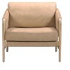 TOV Furniture Chakka Genuine Leather Accent Chair in Tan - 3 of 4