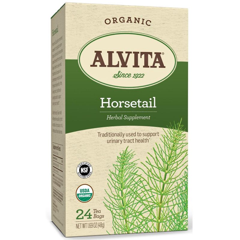 Alvita Organic Horsetail Herbal Supplement - Soothing Relaxation And Wellness Herbal Tea Bags, Individually Wrapped, 24 Count, 1 of 7