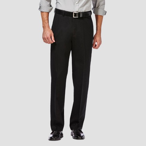 Haggar Men's Premium No Iron Classic Fit Flat Front Casual Pants - image 1 of 4