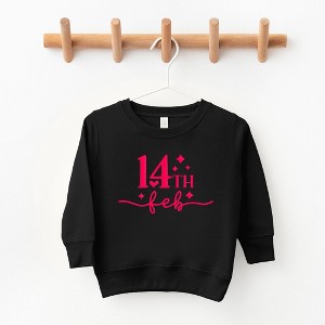 The Juniper Shop 14th Feb Stars Puff Print Toddler Graphic Sweatshirt - 1 of 3
