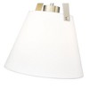 Z-Studio 1-Light Pendant - Brushed Nickel with Ivory Shade, 12.5" x 14" - Dimmable & Dry Rated - 4 of 4