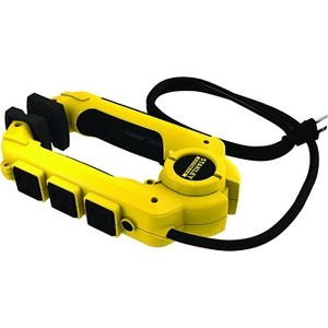 Stanley FatMax Power Claw with Grounded 3-Outlet Clamping Power Strip  Yellow - 1 of 3