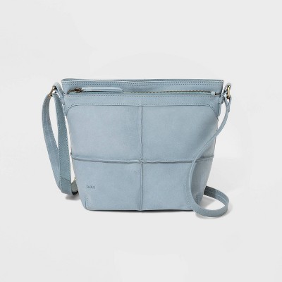 Bolo Zip Closure Broomfield Crossbody Bag - Gray