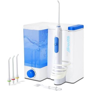 Pyle Oral Irrigator Water Flosser - Countertop Electric Dental Cleaner with 5 Nozzles, 500 ml Tank, Plug-In Design (PHLIRG39) - 1 of 4